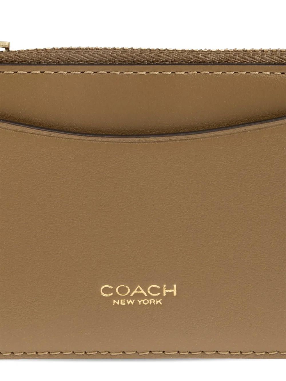 Coach Pasjeshouder met rits Beige