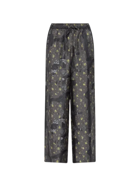 GANNI pantalones con motivo floral