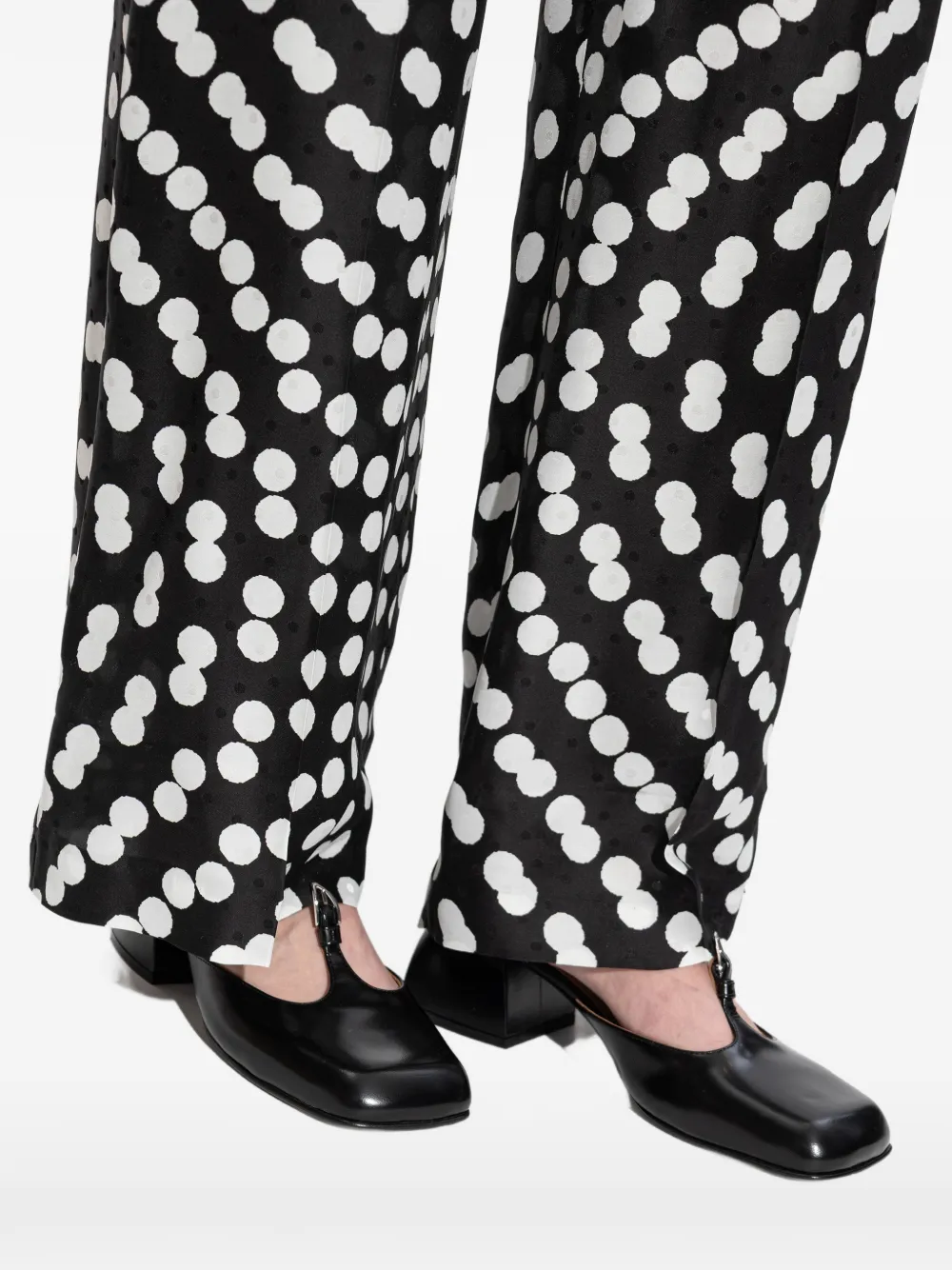 Nodaleto Leren pumps met vierkante neus Zwart