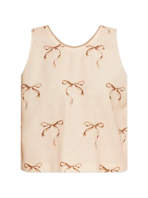 Forte Forte bow-print top