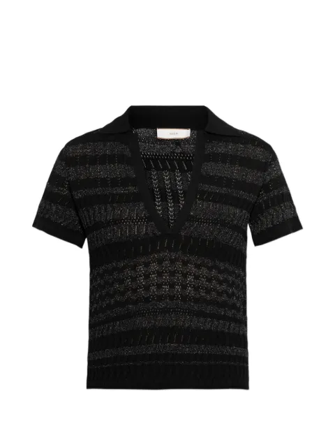 Akep V-neck knitted top