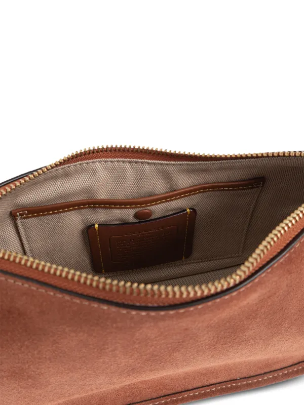 Coach Waverly Suede chain-link Shoulder Bag | Brown | FARFETCH