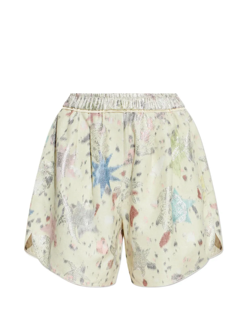 Forte Les Folies shorts met patroon Beige