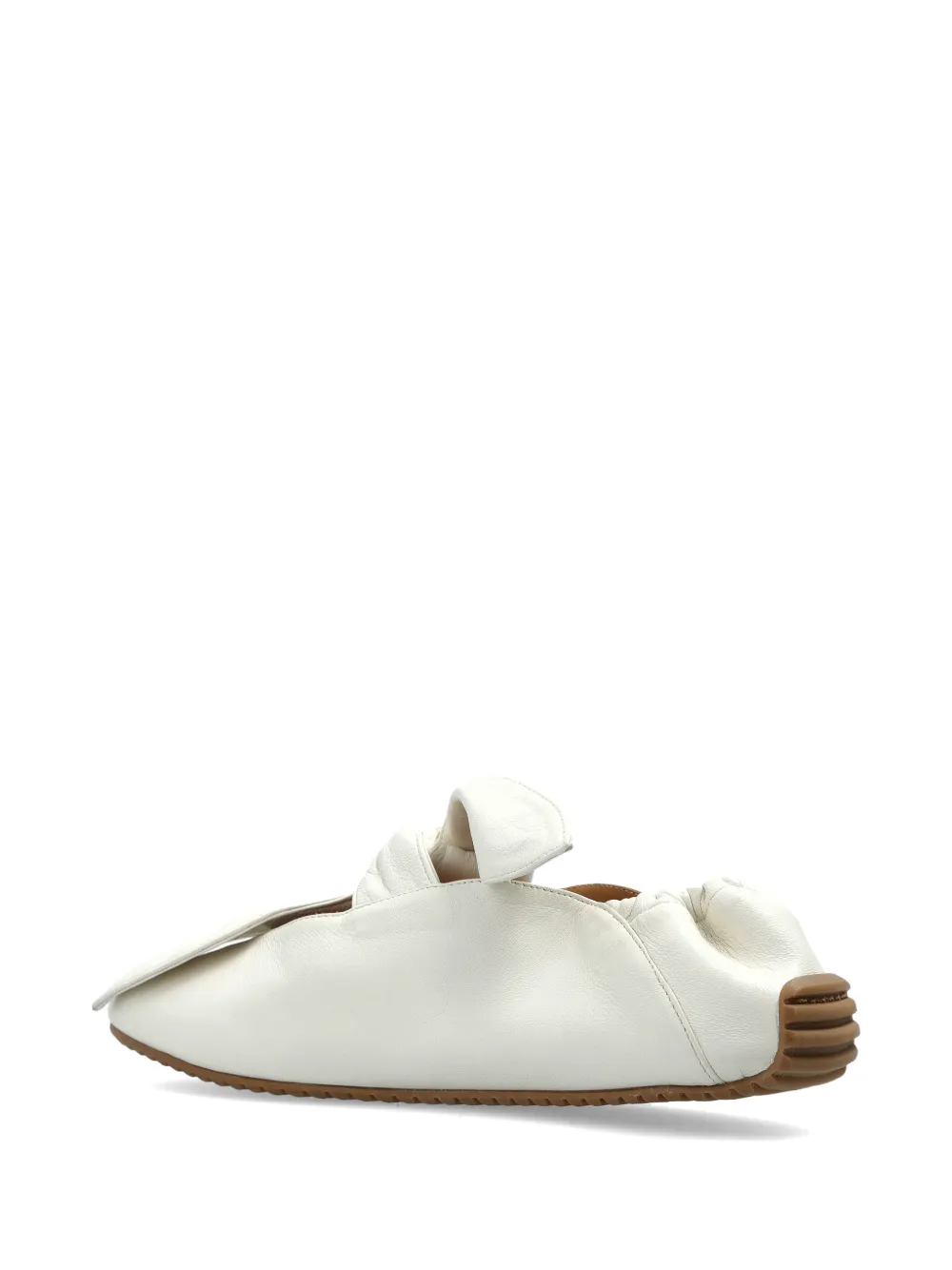  Odissì Tess Knotted Leather Sneakers - White 