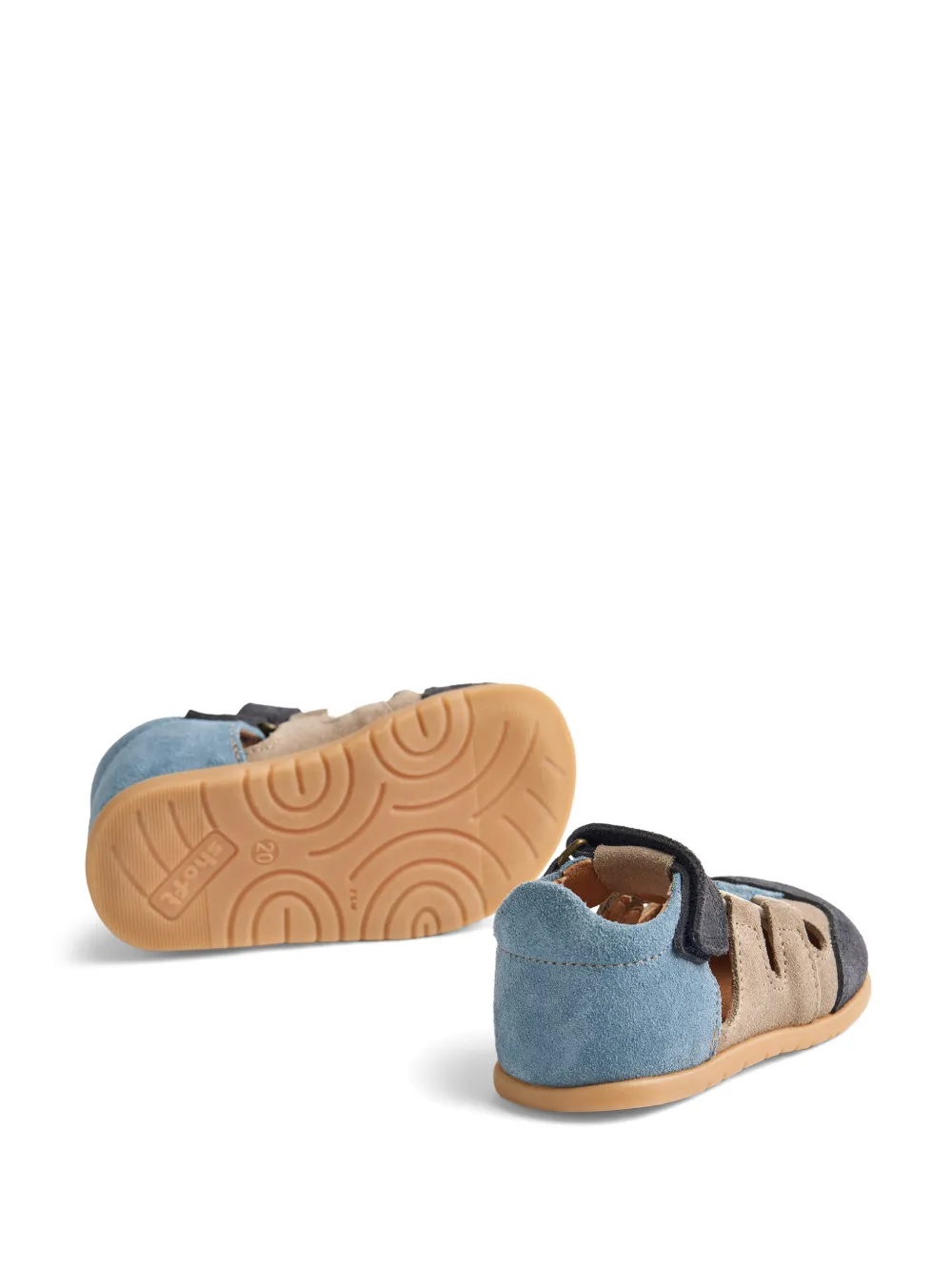  Wheat Ellie Cut-out Sandals - Blue 