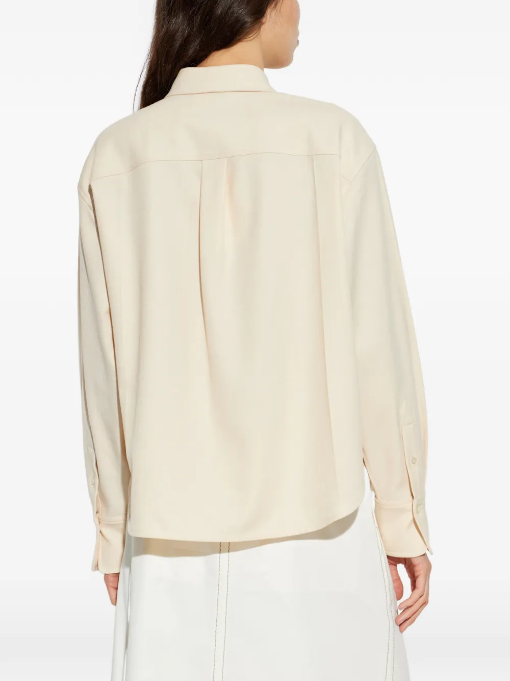 Victoria Beckham Blouse met borstzak Beige