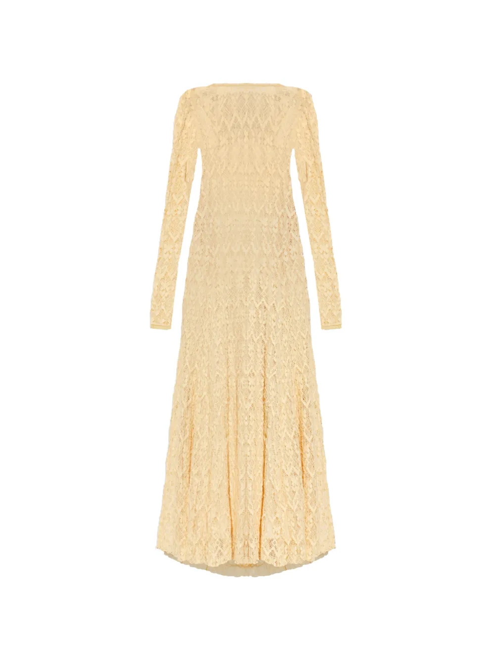 Forte Forte long-sleeve lace midi dress - Giallo