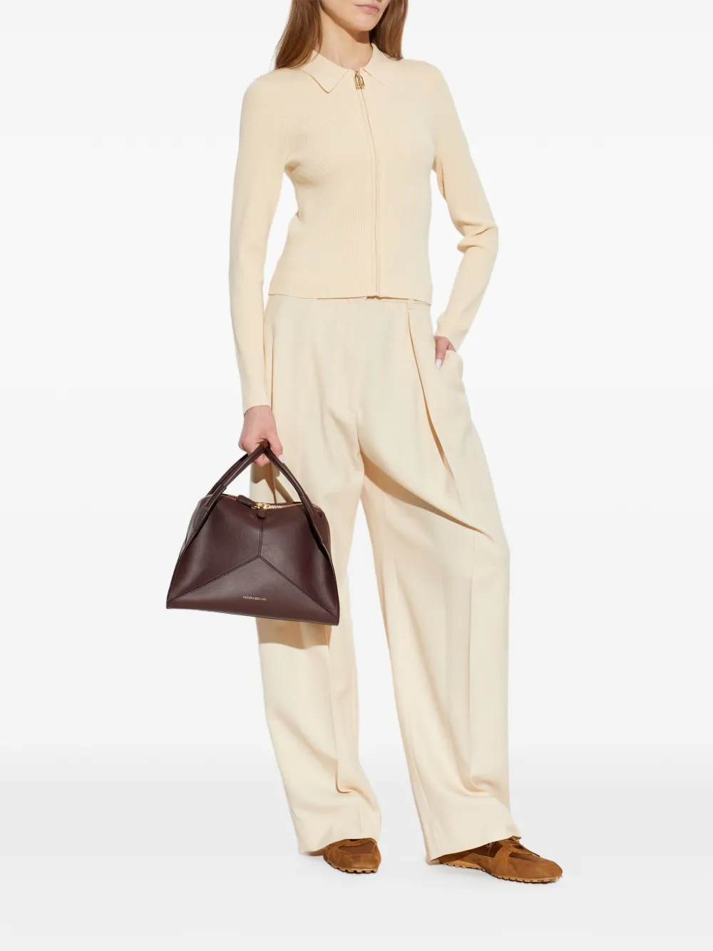 Victoria Beckham Plooibroek Beige