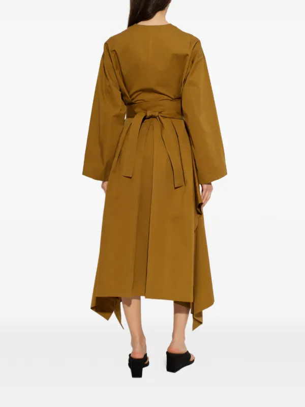 alaia brown dress ALAA Twisted Soft Jersey Dress