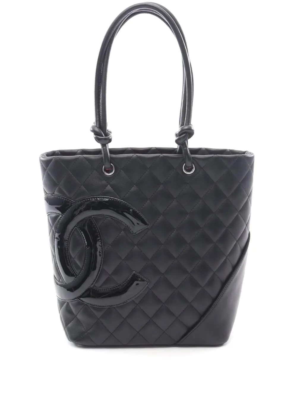 CHANEL Pre-Owned 2008-2009 Medium Lambskin Cambon Ligne tote bag - Nero