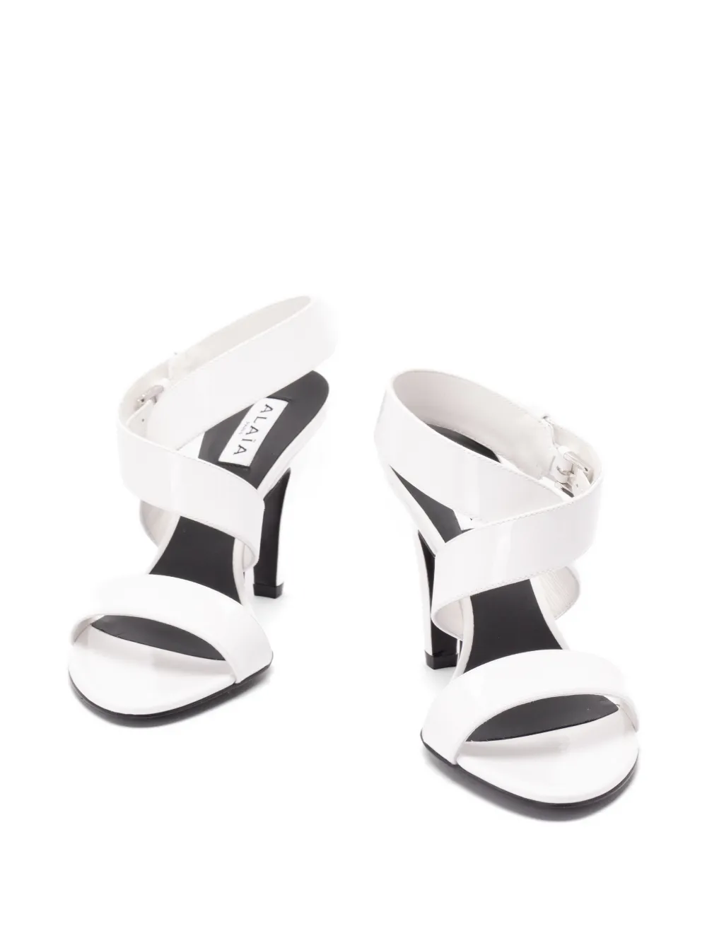 Alaïa クロスストラップ サンダル | ホワイト | FARFETCH JP