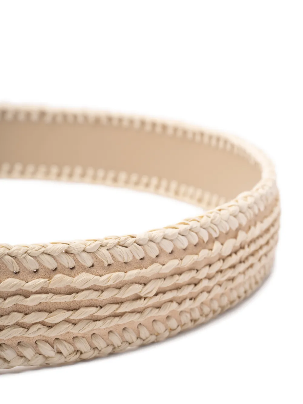 Ermanno Scervino Majarobuckle riem met gespsluiting Beige