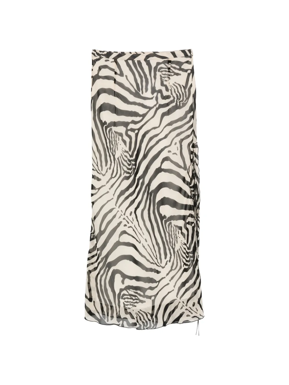 IRO Tilly zebra-print midi skirt - Toni neutri