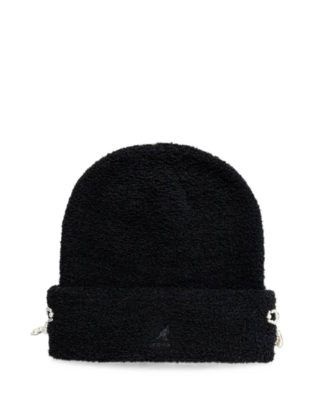 Kangol pearl-embellished bouclé beanie hat