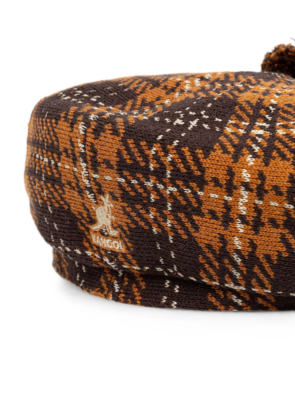 Kangol New Heritage platte pet Bruin