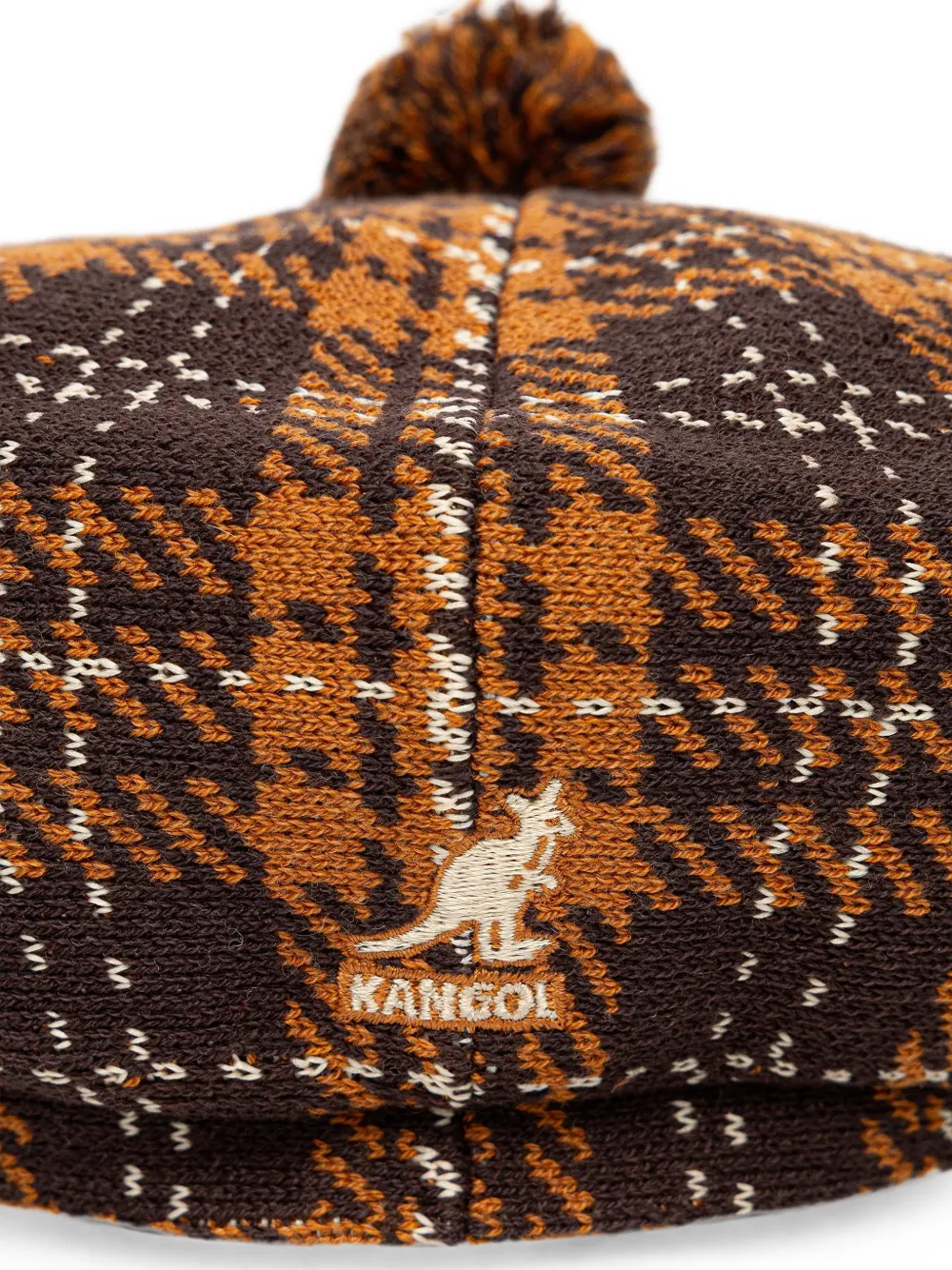 Kangol New Heritage platte pet Bruin