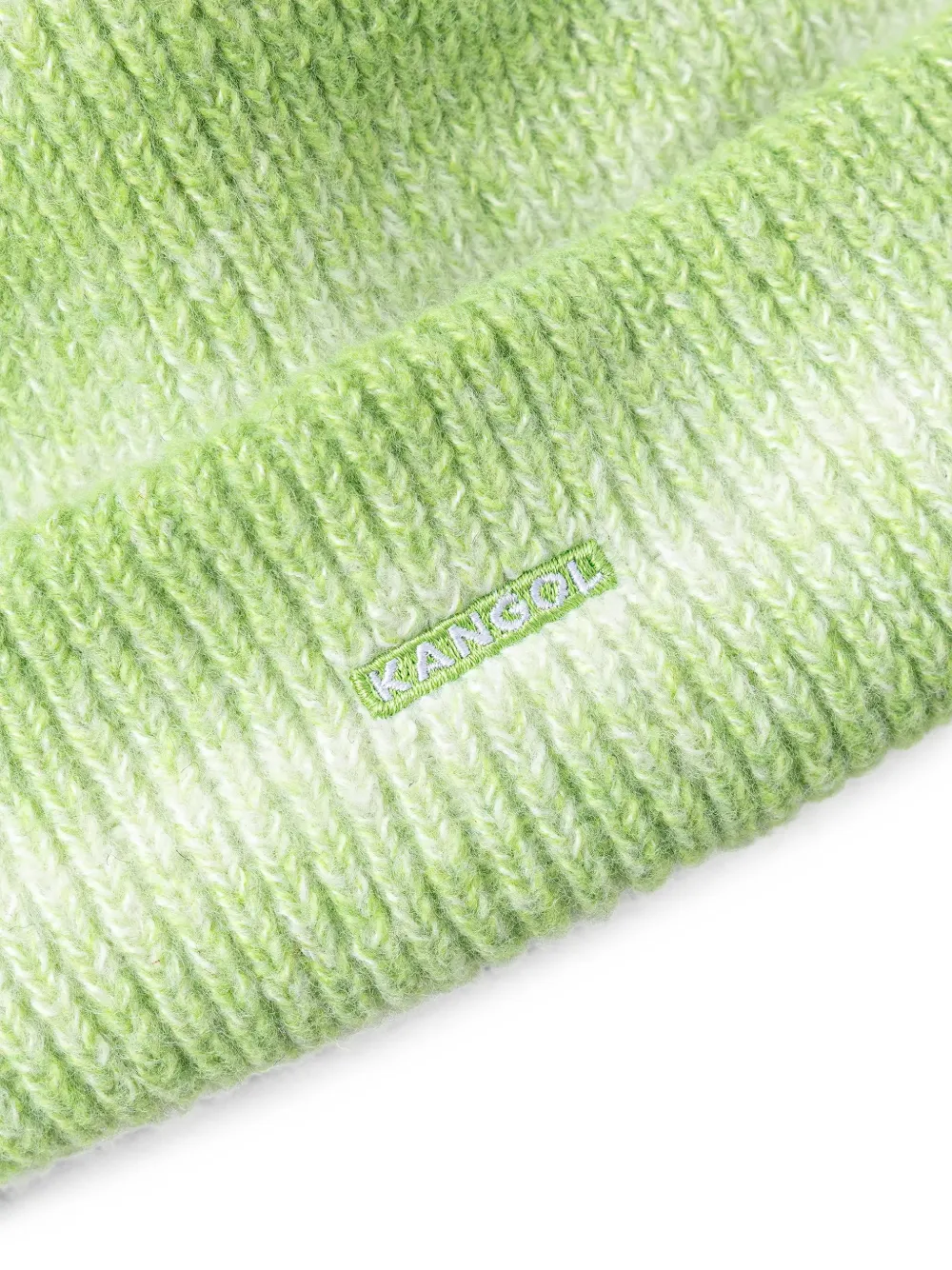 Kangol Ribgebreide muts met kleurverloop Groen