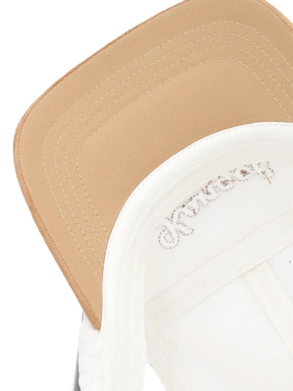 Kangol Honkbalpet met fleece-textuur en borduurwerk Wit