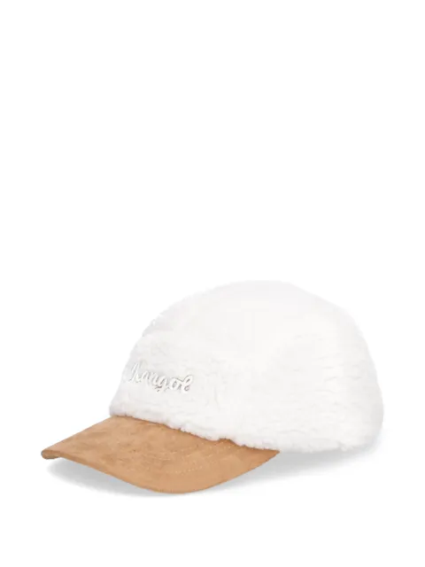 Kangol fleece-texture embroidered baseball cap