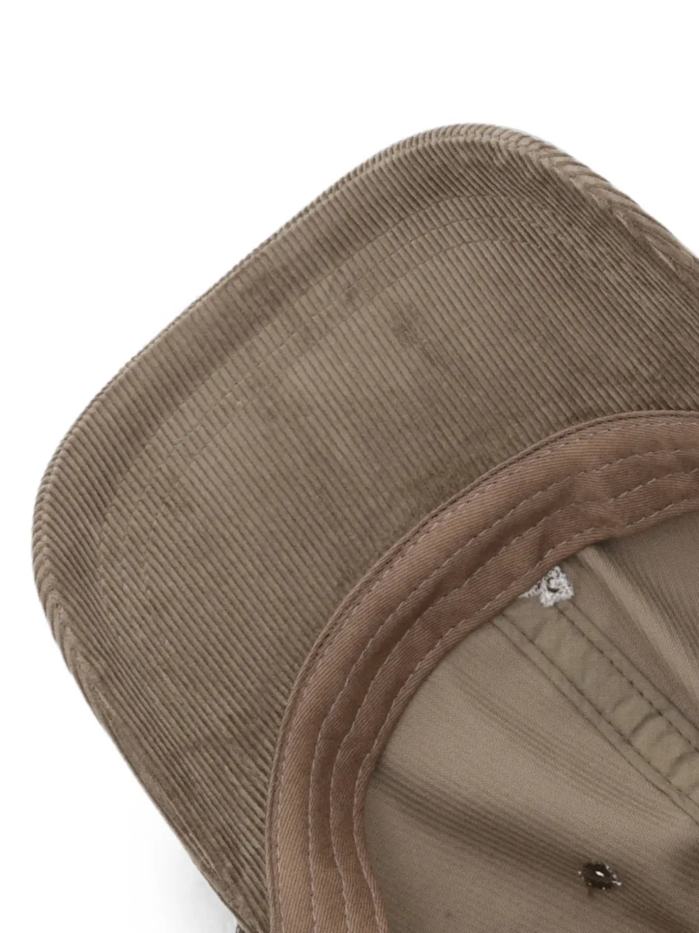 Kangol Cord ribfluwelen honkbalpet met geborduurd logo Beige