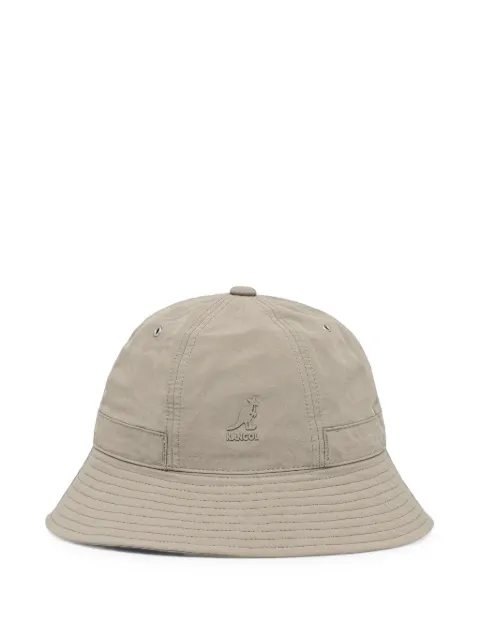 Kangol logo-patch drawstring bucket hat