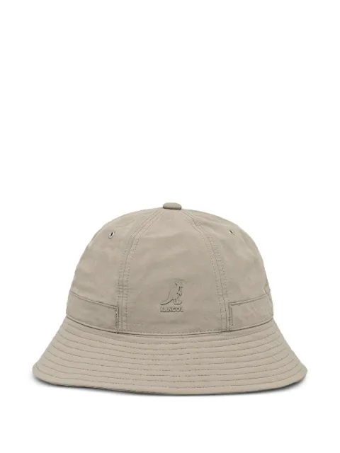 Kangol logo-patch drawstring bucket hat