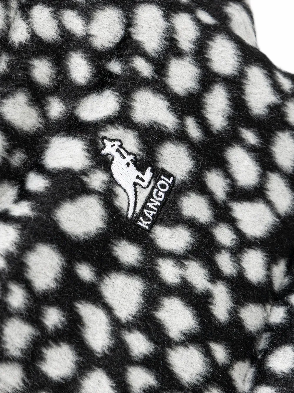 Kangol Mega hoed met luipaard-print Zwart