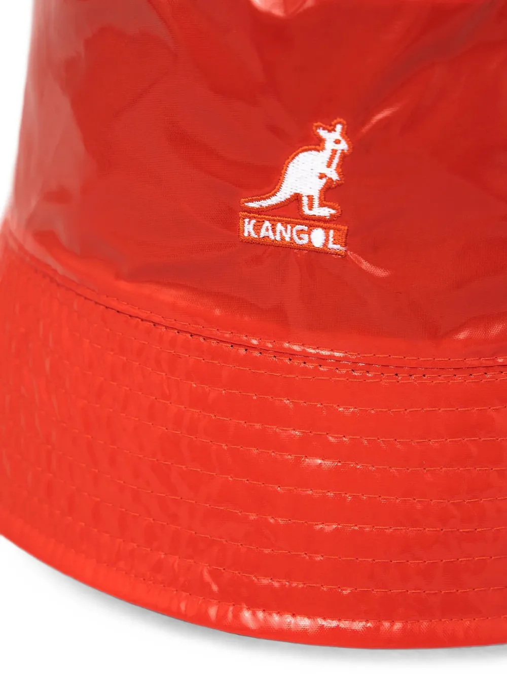 Kangol Vissershoed met logo-applicatie Rood
