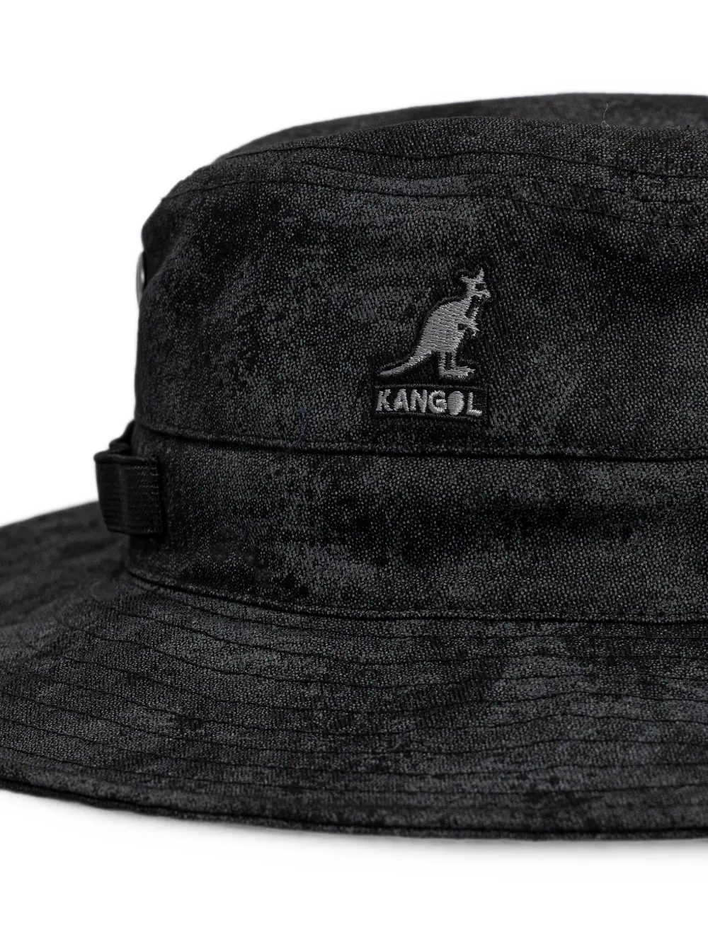 Kangol Salvaged Outdoor logo-detail sun hat Zwart