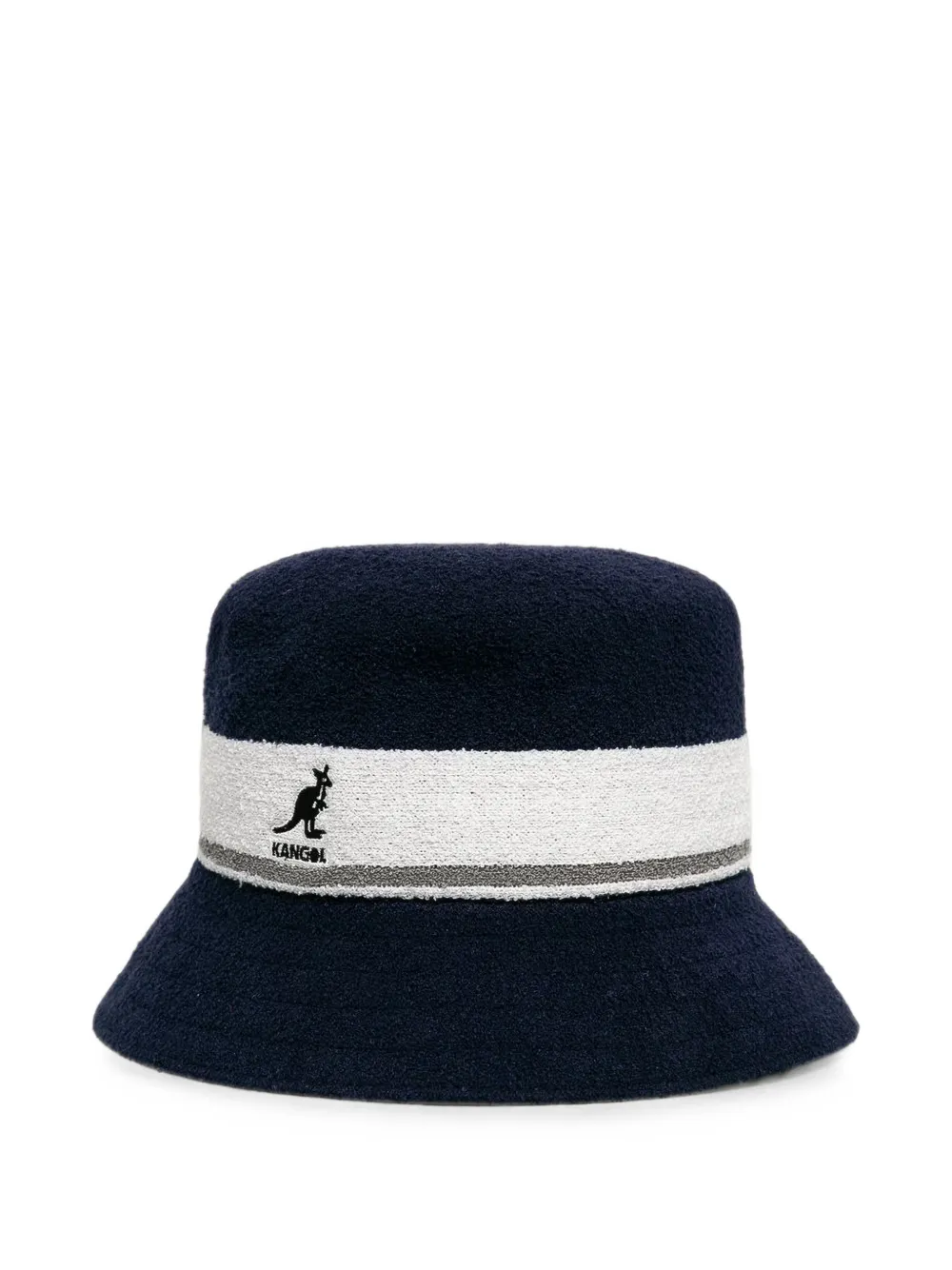 Kangol striped bucket hat Blauw