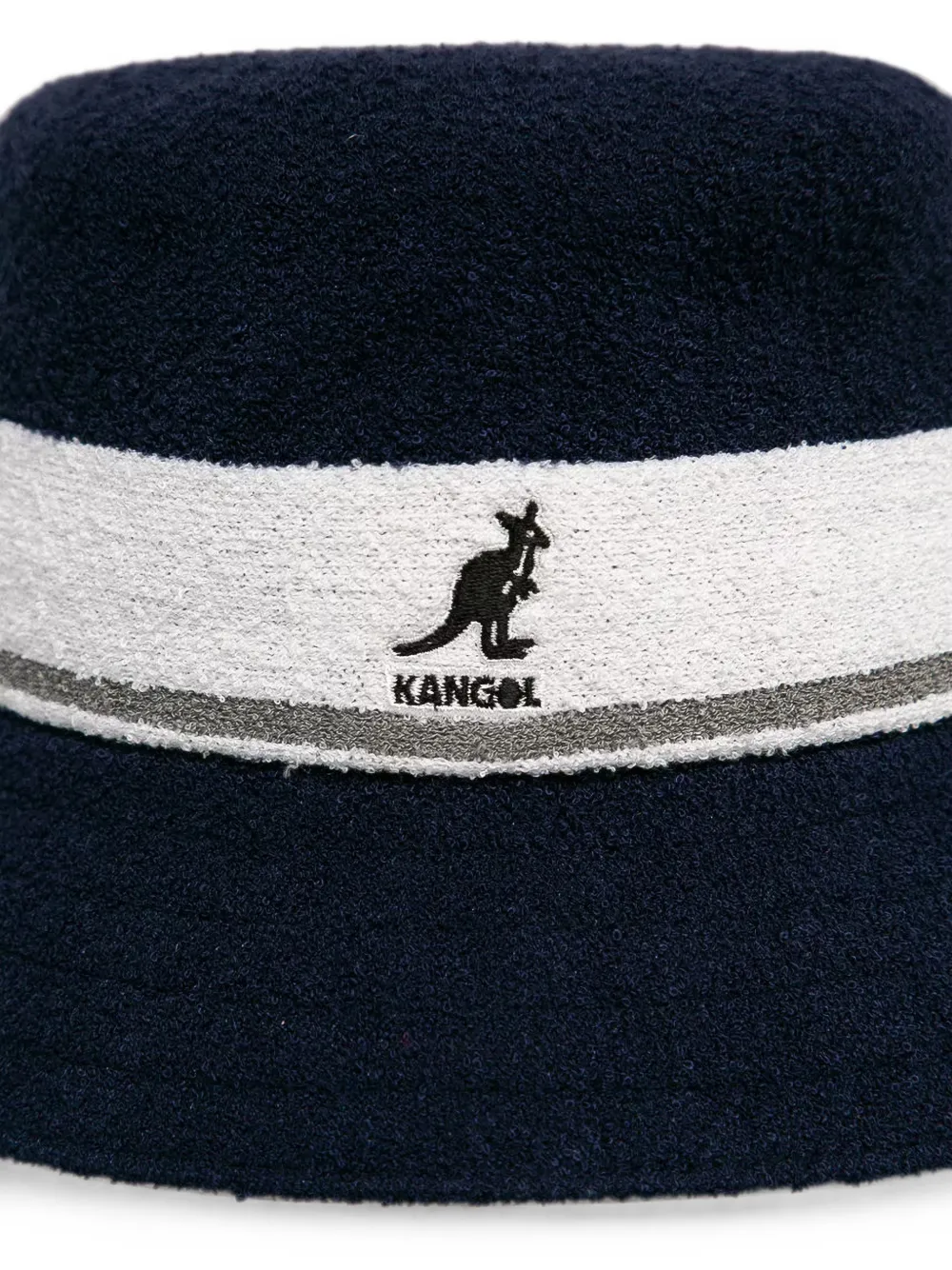 Kangol striped bucket hat Blauw