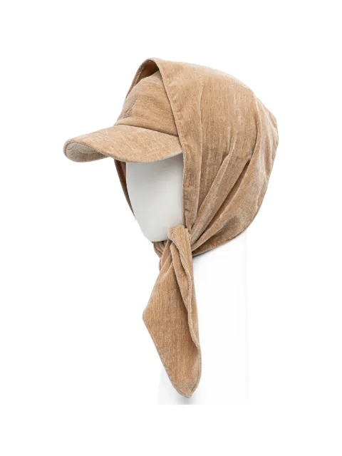 Kangol velvet-effect hooded baseball cap