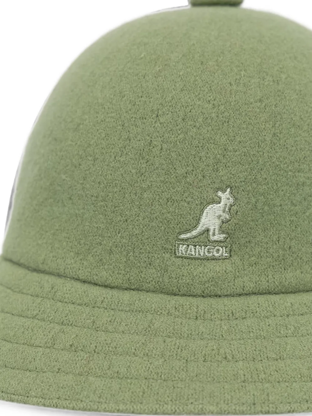 Kangol Hoed met geborduurd logo Groen