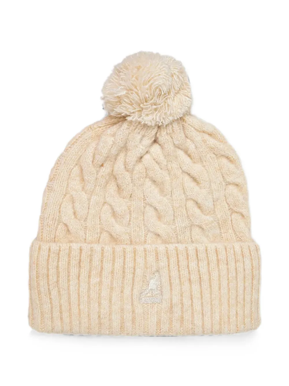 Kangol cable-knit pompom beanie hat - Toni neutri