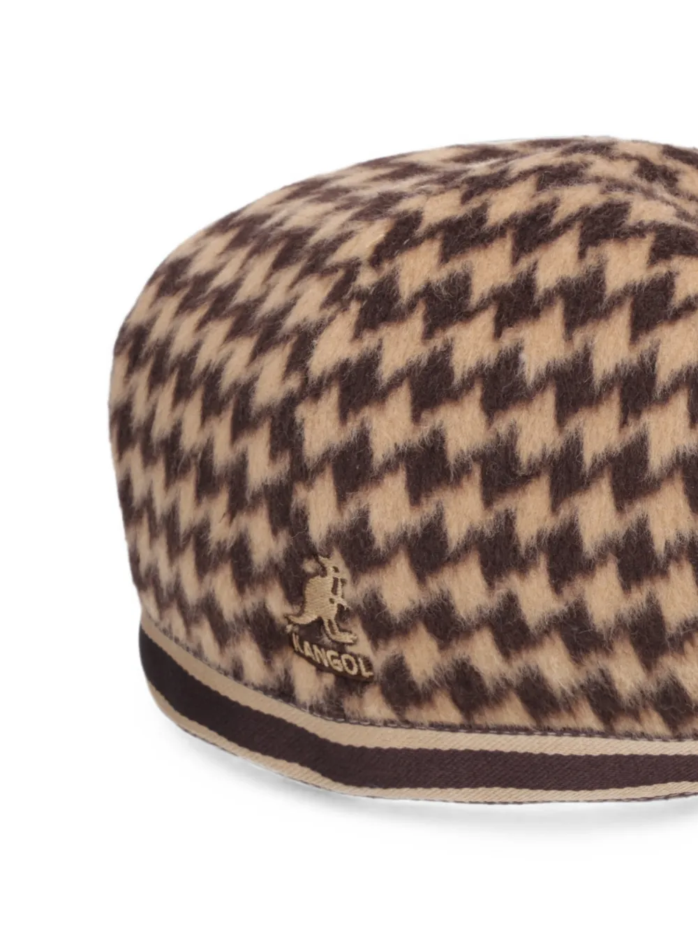 Kangol Patterned Beret In Brown