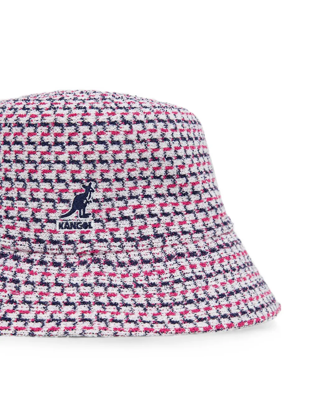Kangol Vissershoed met patroon Wit