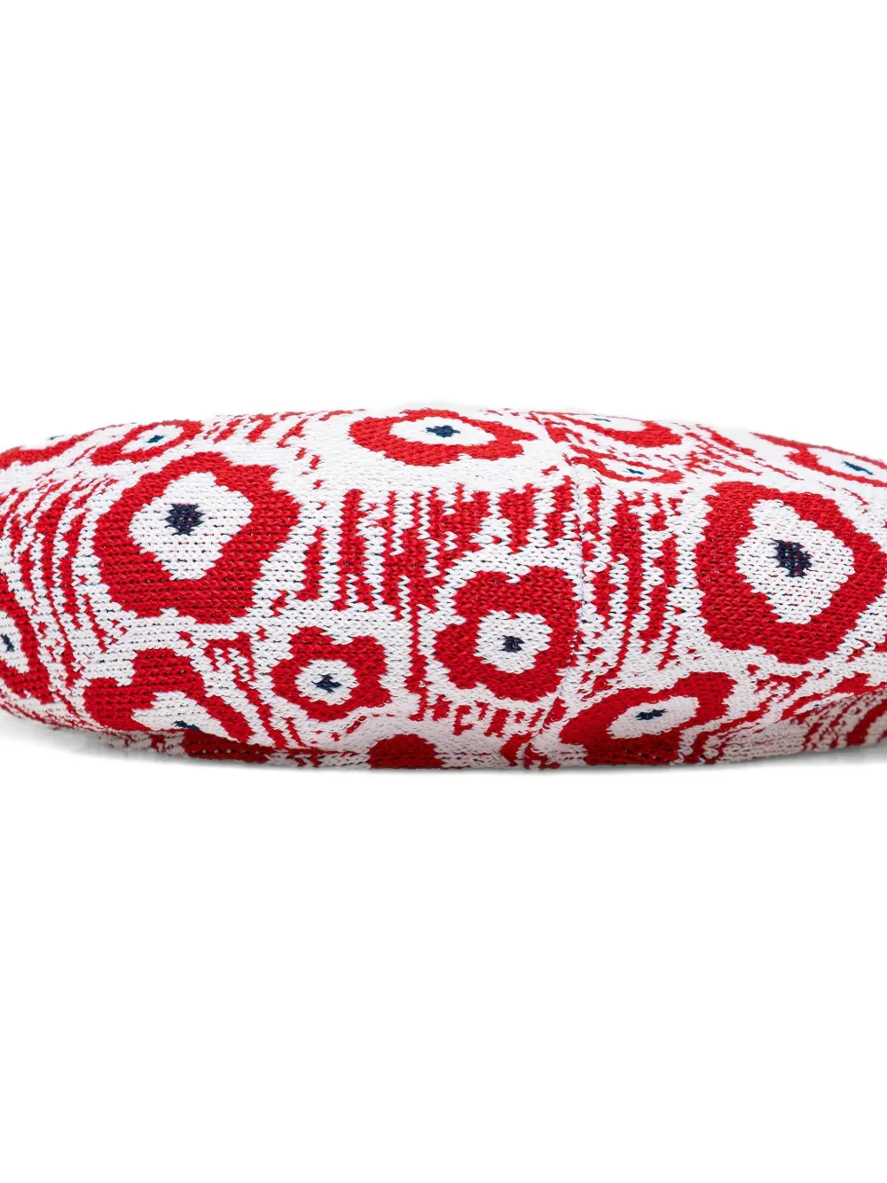 Kangol Baret met bloemen-intarsia Rood