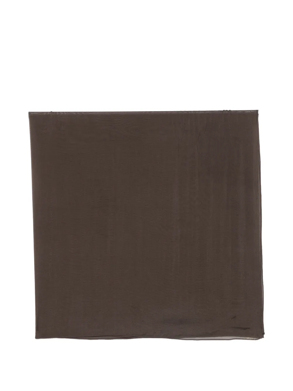 Alysi sheer-finish scarf - Marrone