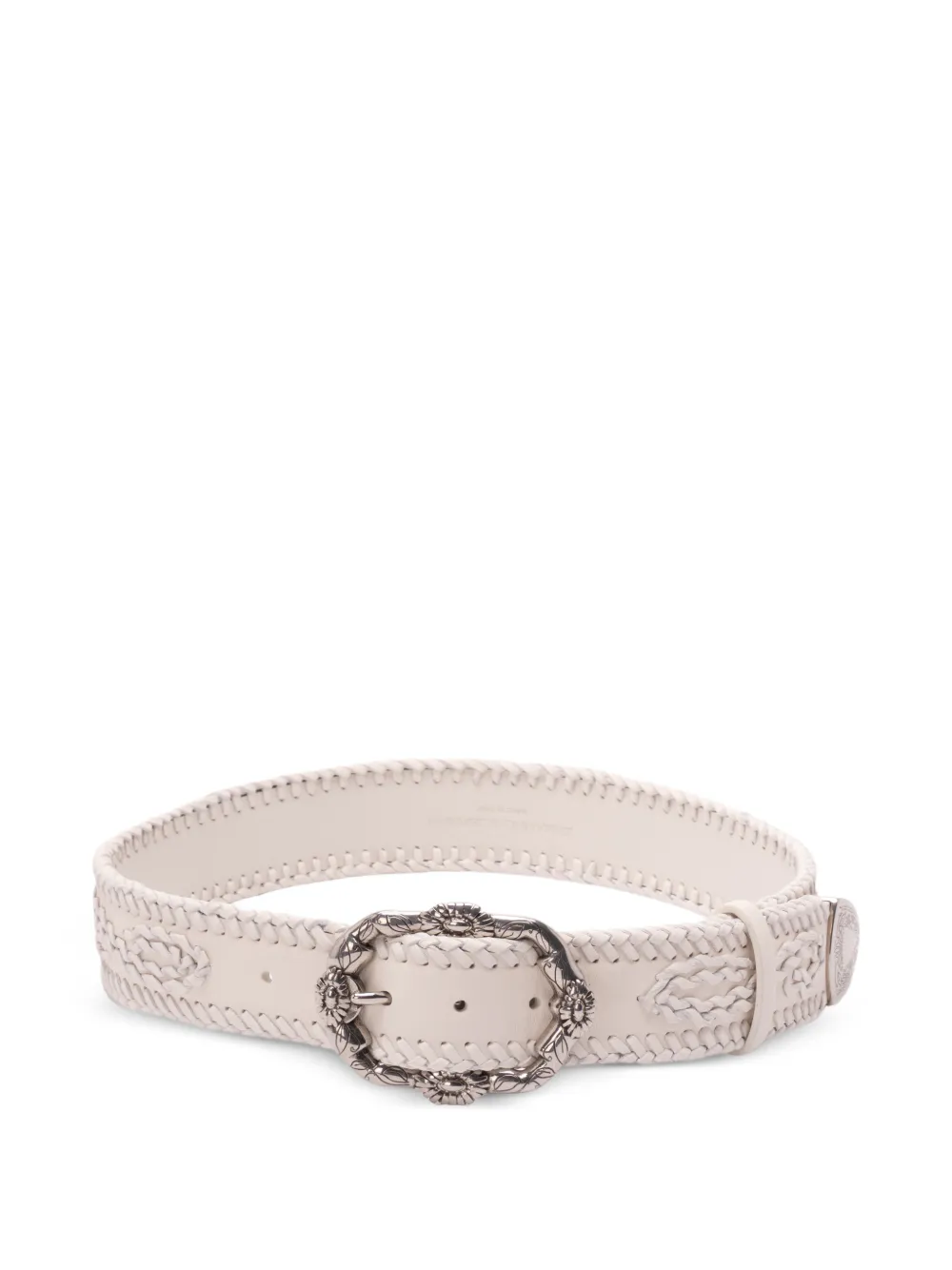 Ermanno Scervino floral-buckle belt - Bianco