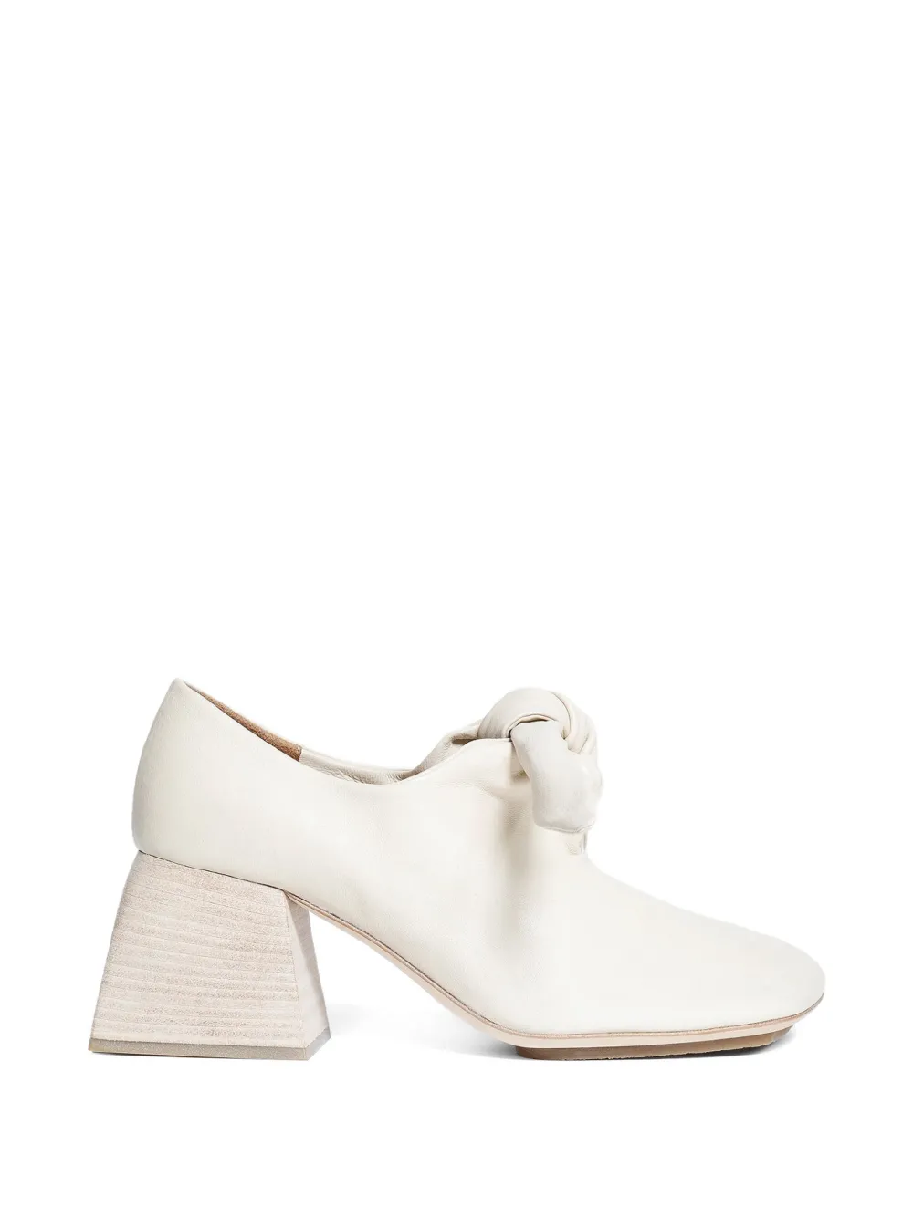 Uma Wang knotted leather pumps Wit