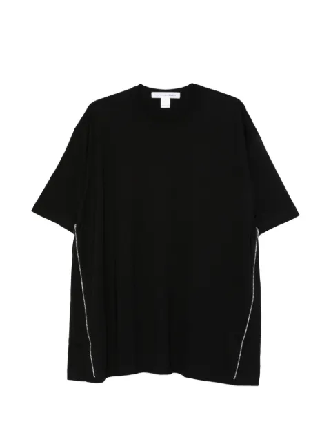 Comme Des Garçons Shirt zip-detail T-shirt