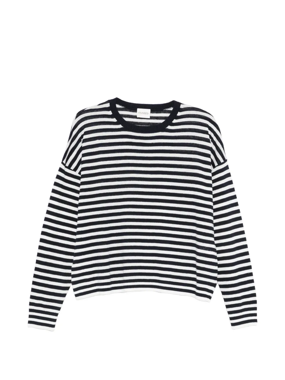 Closed striped sweater - Blu