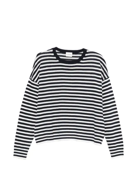 Closed striped sweater