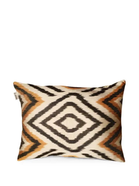 Les-Ottomans ikat-pattern cushion