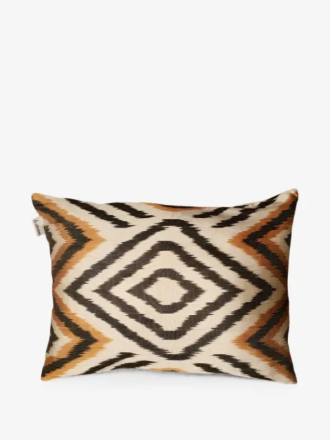Les-Ottomans ikat-pattern cushion