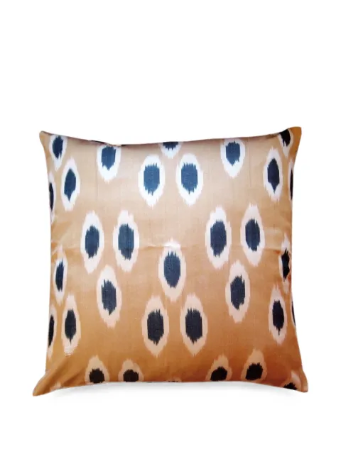 Les-Ottomans ikat-print silk cushion