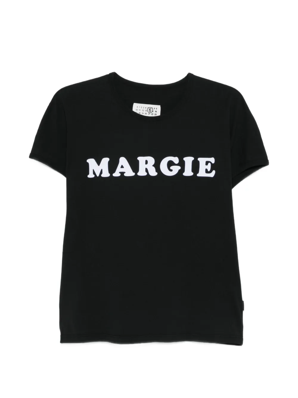 MM6 Maison Margiela lettered T-shirt - Nero