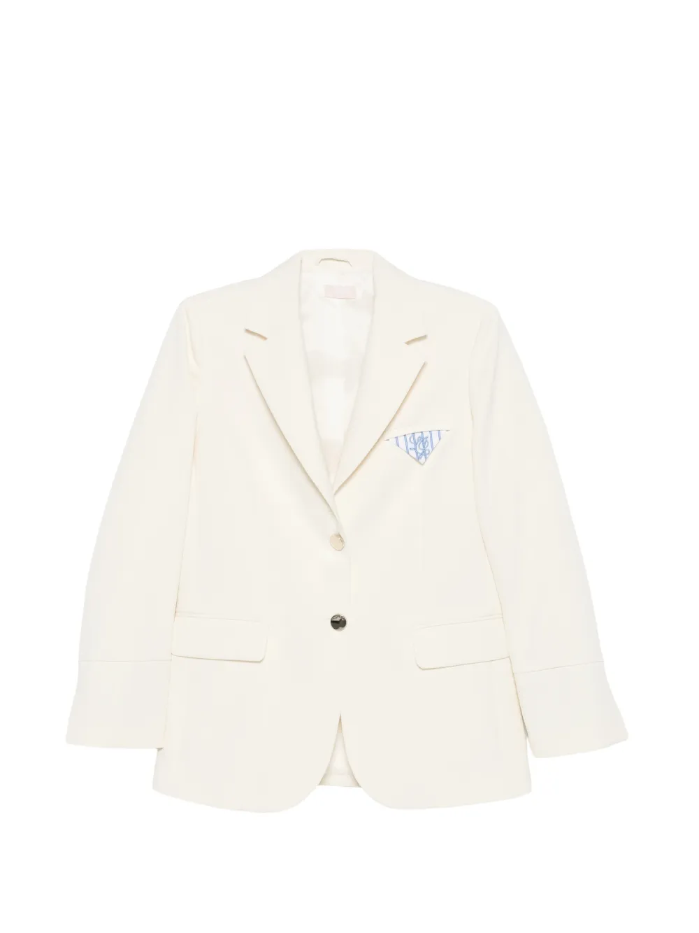 LIU JO notched-lapel blazer - Toni neutri