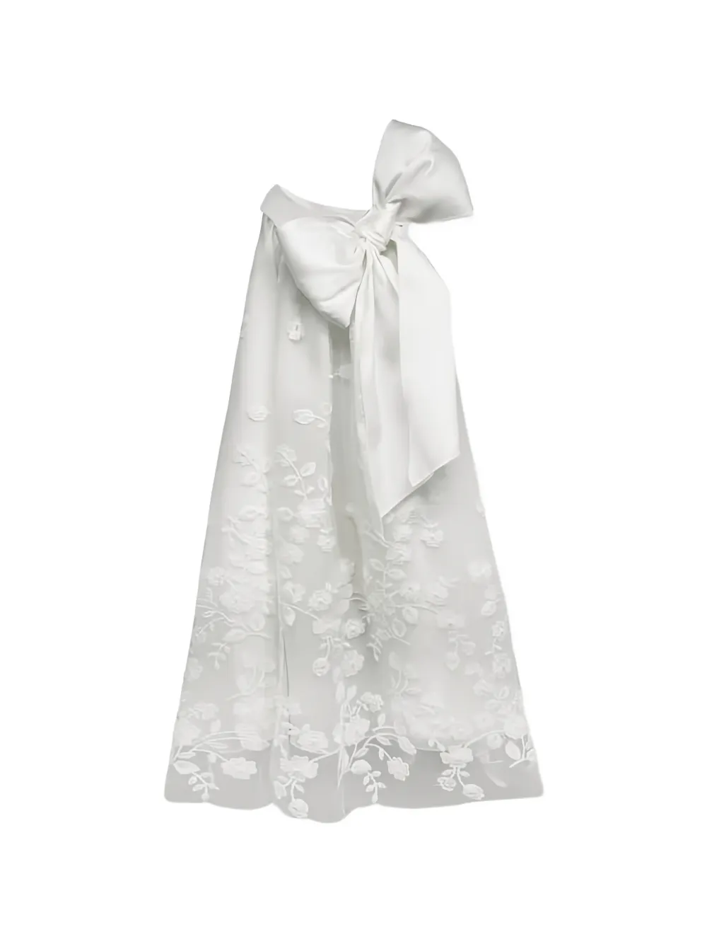 La Stupenderia Rebecca bow floral dress - Bianco