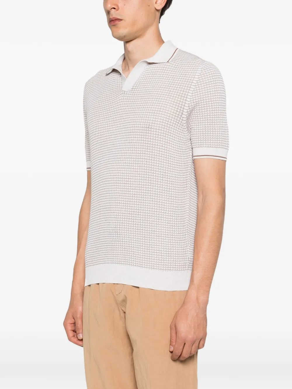  Fileria Textured T-shirt - Neutrals 